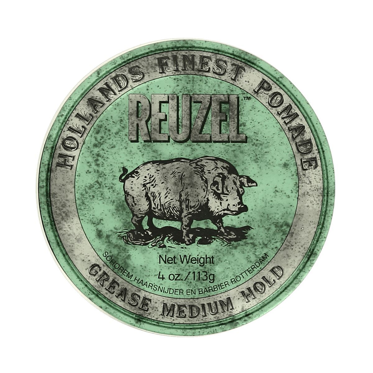 Reuzel Original Green Grease Medium Hold Pomade 4oz / 113g