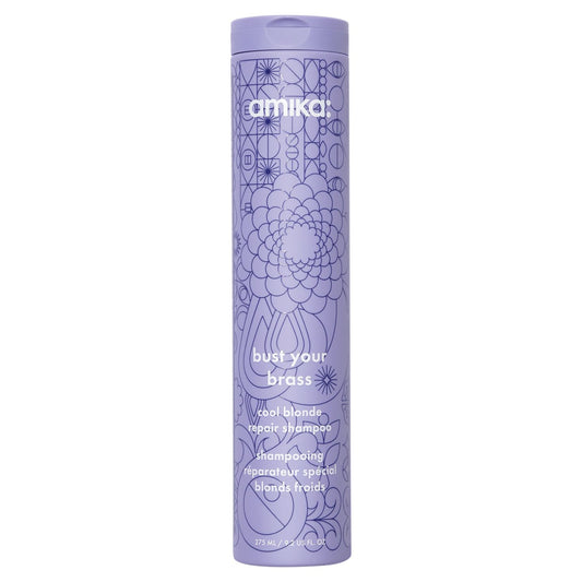 amika bust your brass cool blonde repair shampoo 275ml
