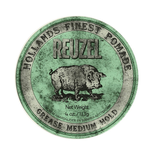 Reuzel Original Green Grease Medium Hold Pomade 4oz / 113g
