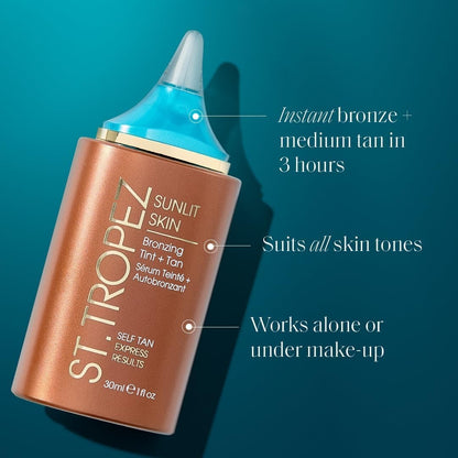 St. Tropez Sunlit Skin Face Bronzing Tint + Tan 30ml
